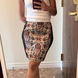 Promod vintage embroidered skirt